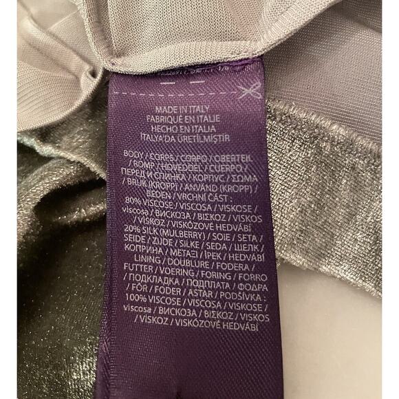 Ralph Lauren Collection Purple Label Velvet Ball Gown Evening Dress Metallic $5K - Picture 16 of 16